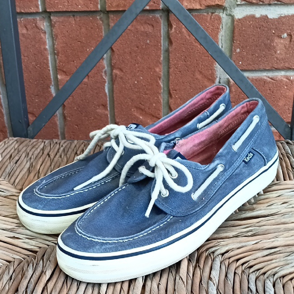 # Keds blue canvas Deck Boat Shoes